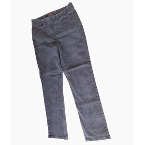Chic Classic Collection Women's Charcoal Jeans Size 12, Pull-on Pants